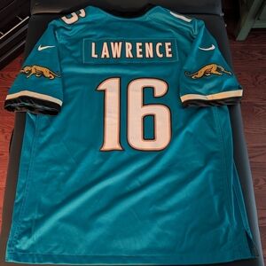 Jacksonville Jaguars Trevor Lawrence Teal Football Jersey with Number 16